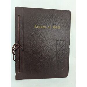 Leaves of Gold Book 1948 Bound Prayers And Inspiration Verse